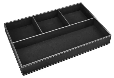 Immagine prodotto di Solidchoice - Organizer da scrivania in pelle con 4 scomparti
