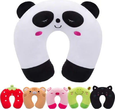 Produktbild von Reisekissen Kinder Nackenkissen Niedliche Tierform Nackenhörnchen Kopfstütze Baby Reise Schlafkissen