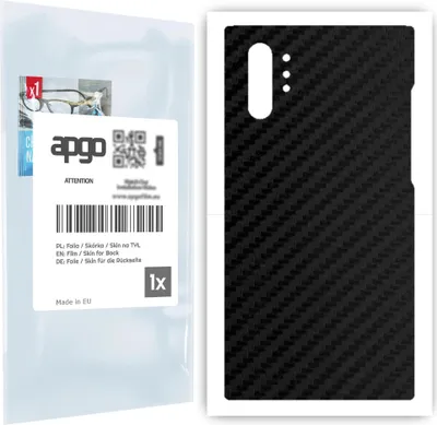Produktbild von apgo Rückseite Schutzfolie für Samsung Galaxy Note 10+ 5G -  Hinten Schutzfolie Carbon, Rückseite Folie schützt vor Kratzern und Fingerabdrücken