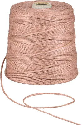 Image de Fil de jute rose, 500 m, 2 mm, 1 kg, fil de jute pour crochet, macramé, jardinage
