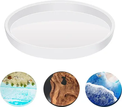 Produktbild von Famanu Silikonform für Epoxidharz - Runde große Untersetzer (36 cm)