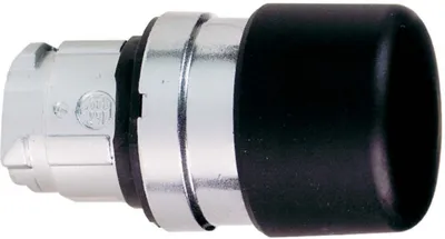 Produktbild von Schneider Electric ZB4, Knopf, Schwarz, IP66, IK06, Klasse I, 66 g