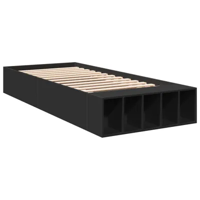 Produktbild von "2026 MODERNE"Bettgestell Stylishces - Einzelbett/Jugendbett mit Lattenrost - Schwarz 90x190cm Holzwerkstoff - Klassische Betten NeuMöbel449748