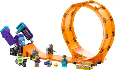 Produktbild von LEGO 60338 City Stuntz Schimpansen-Stuntlooping mit Rampe, Motorrad und 3 Figuren