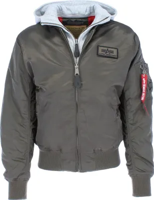 Produktbild von Alpha Industries Herren Bomberjacke MA-1 D-Tec, Farbe:04 Rep. Grey, Größe:L