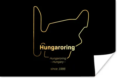 Produktbild von MuchoWow® Poster Hungaroring - F1 - Rennstrecke 180x120 cm - Fotoplakat