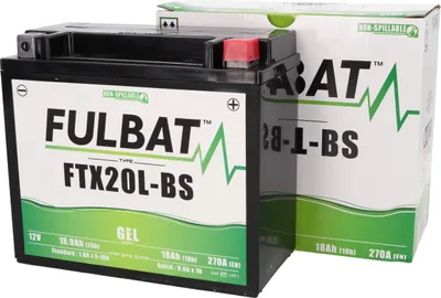 Immagine prodotto di Batteria FULBAT FUL GEL - FTX20HL-BS / YTX20HL-BS (Gel, senza manutenzione)