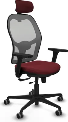 Produktbild von Bürostuhl mit Kopfstütze Jorquera Piqueras y Crespo 3D036G2 Granatrot