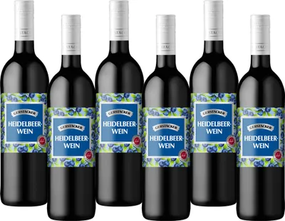 Produktbild von Gerstacker Heidelbeerwein (6 x 0,745 l)