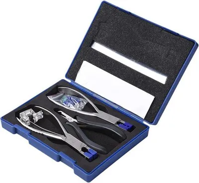Image de Kit de démontage sans bordure pour lunettes, comprenant du liquide pour verres et des outils optiques