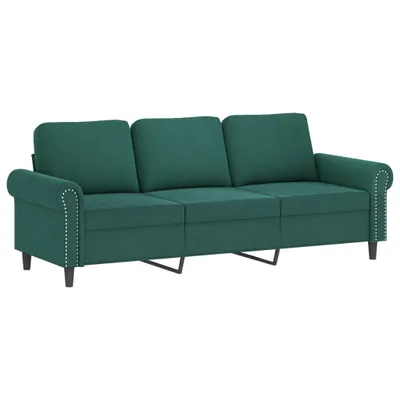 Produktbild von 3-Sitzer-Sofa Dunkelgrün 180 cm Samt