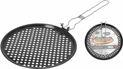 Produktbild von ORION Grillblech Grillplatte für PIZZA Grillpfanne perforiert 33 cm