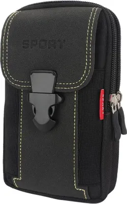 Produktbild von Taktische Gürteltasche, Gürteltasche Telefonholster, Gürtel Handytasche, Smartphone Holster Tactical für Handy, Nylon Gürteltasche Schwarz