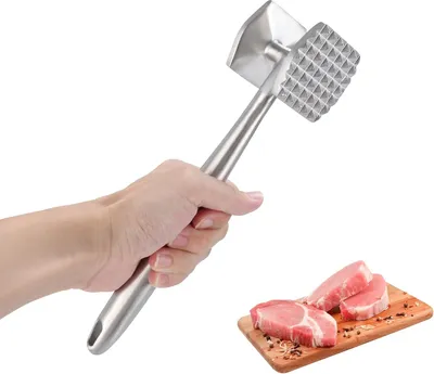 Obrázok produktu pre Tenderizér na mäso 26 cm - nerezová oceľ - odolný tenderizér na rezne
