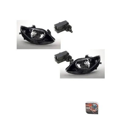Immagine prodotto di Fari anteriori + lampade Osram Night Breaker Laser, compatibili con Seat Ibiza 6J dal 2008 al 2012, set per lato sinistro e destro. Codici: 1207203, 1207936, 1207204, 5P0941295, 13129840, 93189095, 6J1941021C