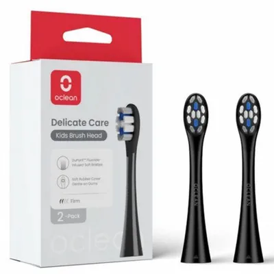 Zdjęcie produktu dla Oclean Delicate Care Kids lasten harjaspäät, 2 kpl, musta