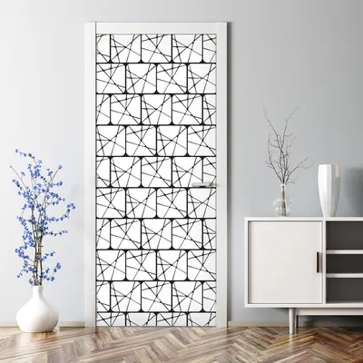 Produktbild von Dekorative Aufkleber selbstklebend Klebefolie Wandaufkleber Türposter Blumenornament 70 x 200 cm