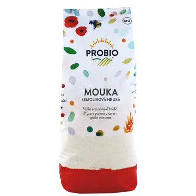 Obrázek produktu pro Mouka semolinová hrubá400 g PROBIO