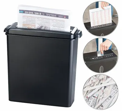 Image de Destructeur de documents A4 avec réservoir 8 L