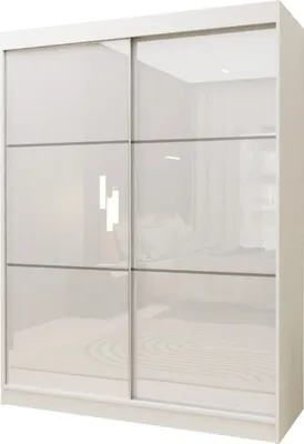 Produktbild von Masseno Schiebetürenschrank VITALE 150 cm Kleiderschrank Schlafzimmer Schrank 2-türig Weiß