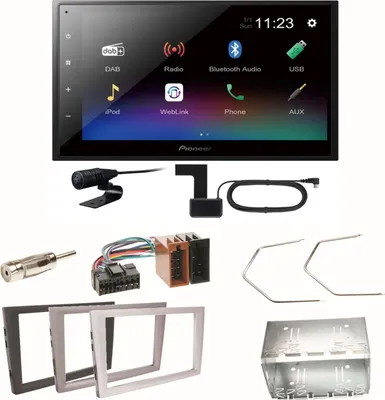 Produktbild von Pioneer DMH-A340DAB Digitalradio Einbauset für Opel Vectra C Signum Corsa Combo