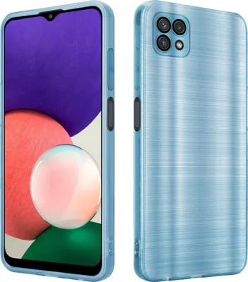 Produktbild von Cadorabo Hülle für Samsung Galaxy A22 5G Schutz Hülle in Türkis Handyhülle TPU Silikon Etui Case