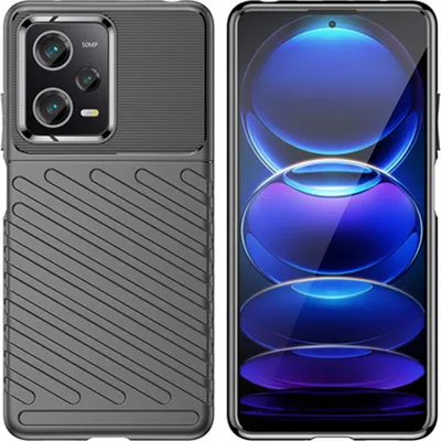 Immagine prodotto di Thunder Case Custodia per Xiaomi Redmi Note 12 Pro+ Custodia blindata in silicone nero