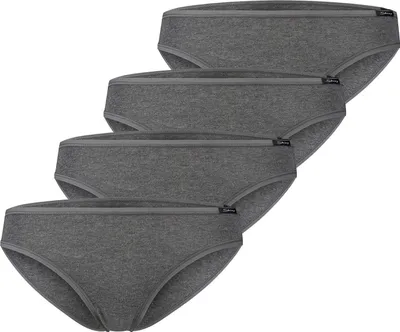 Produktbild von Skiny Damen Rioslip Baumwolle Advantage 4-Pack anthramelange - Größe 44