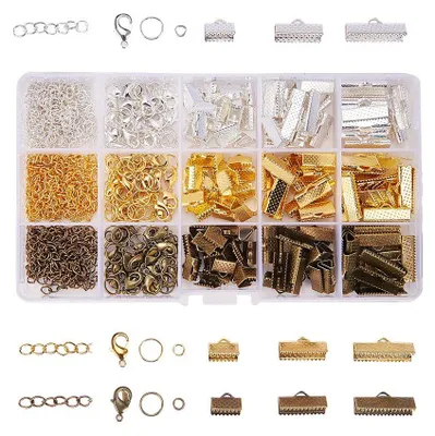 420-teiliges DIY-Schmuck-Bastelset, gemischte Farben