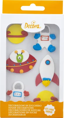 Produktbild von 6 Space Zuckerfiguren