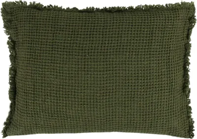 Produktbild von Zoeppritz Leinen-Kissenhülle Honeybee Farbe huntergreen Größe 40x60