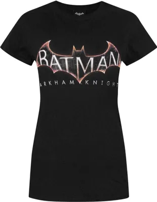 Produktbild von Batman Damen Arkham Knight Logo T-Shirt NS4531 (XL) (Schwarz)