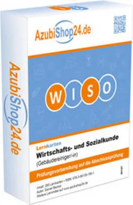 Image de Lernkarten Wirtschafts- und Sozialkunde Gebäudereiniger Prüfungsvorbereitung Wiso Prüfung