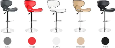 Produktbild von Barhocker 2er Set,höhenverstellbare Tresenhocker Küchenhocker 360° Drehstuhl mit Rückenlehne Schwarz