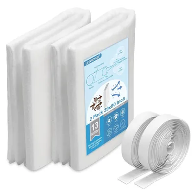 Image de Omgoods - Lot de 2 filtres pour ventilateur d'air, avec ruban adhésif, qualité MERV 13