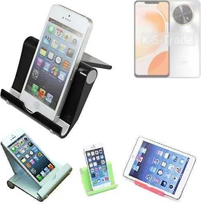Produktbild von K-S-Trade Handy-Ständer kompatibel mit Huawei nova Y91 faltbarer Tischständer Smartphone Tablet Halterung Reise