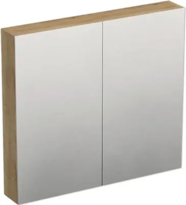 Produktbild von Jungborn Spiegelschrank TRENTA 80 x 14,4 x 72 cm Halifax eiche 2-türig IP 44