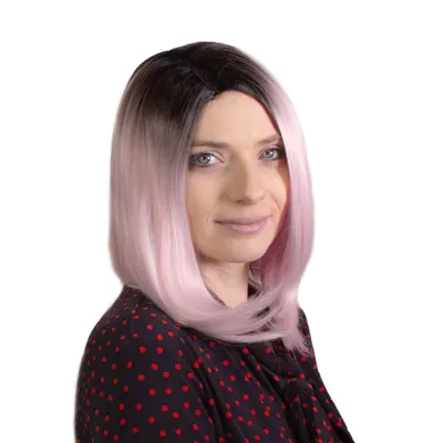 Obrázek produktu pro hair2heart Paruka Dlouhý Bob Syntetické vlasy Dámská paruka - Bubblegum 35cm 140g