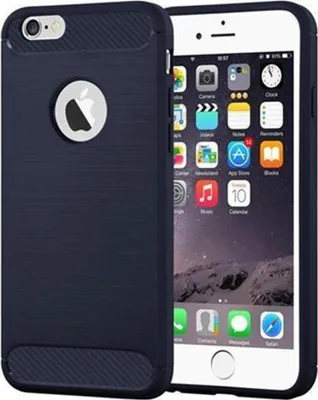Produktbild von Cadorabo Hülle für Apple iPhone 6 PLUS / 6S PLUS in Blau Schutzhülle TPU Case Cover Etui Handyhülle