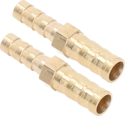 Obrázek produktu pro 2 kusy tvarovky s ostnatou koncovkou Splicer Mosazná hadice Barb Redukční šestihranná redukce s ostnatou koncovkou 8 mm (5/16 palce) na 6 mm (1/4 palce)