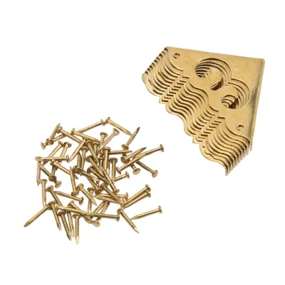 Image de Protège-coins en métal, protège-coins, protège-coins, protège-coins pour boîtes en bois, protège-coins, protège-coins pour meubles