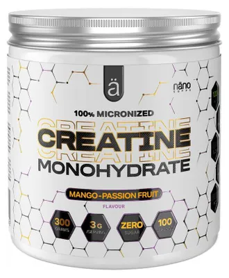 Produktbild von NanoSupps Creatine Monohydrate - flavoured (300g) Mango-Passionfruit - Kreatin - Kreatin-Monohydrat