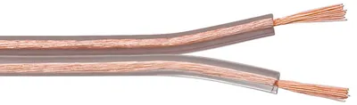 Immagine prodotto di Goobay 67719 Cavo per altoparlanti trasparente CCA, 10 m - rotolo da 10 m, sezione 2 x 0,75 mm²