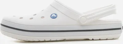 Produktbild von Crocs Crocband Clog Weiß / Schwarz - Pantoletten - 11016-100