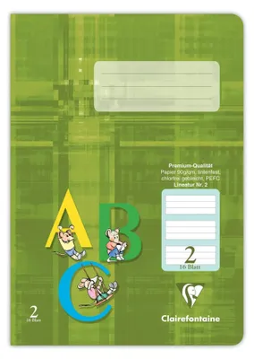 Produktbild von Clairefontaine Heft A5 Premium Lin. 2 gn 16Bl