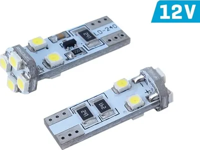 Zdjęcie produktu dla Żarówka VISION W5W (T10) 12V 8x 3528 SMD LED, CANBUS, biała, 2 szt.