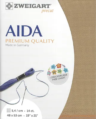 Obrázek produktu pro AIDA Zweigart Předseknuté 14 ct. Star-Aida 3706 color 300 křížková výšivka 48x53 cm