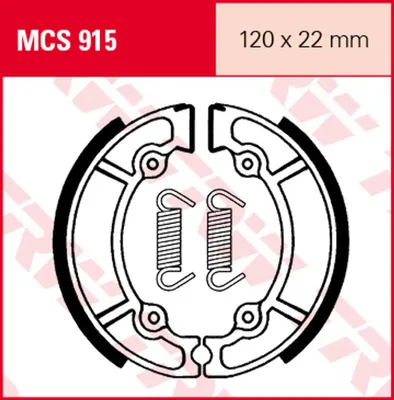 Produktbild von TRW Bremsbackensatz MCS915 RM125