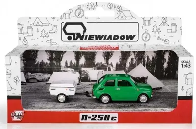 Image de Fiat 126p + remorque Niewiadów Krótka verte - Daffi