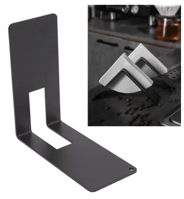 Kaffeefilterhalter aus Edelstahl, schwarz, kegelförmig